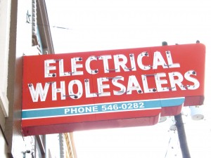 signs-001 Electrical Wholesalers